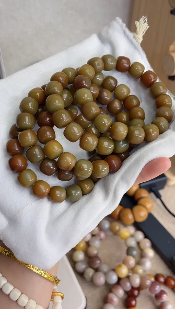 菩提根/象牙果手串f84干磨嘎嘎油桶珠1213