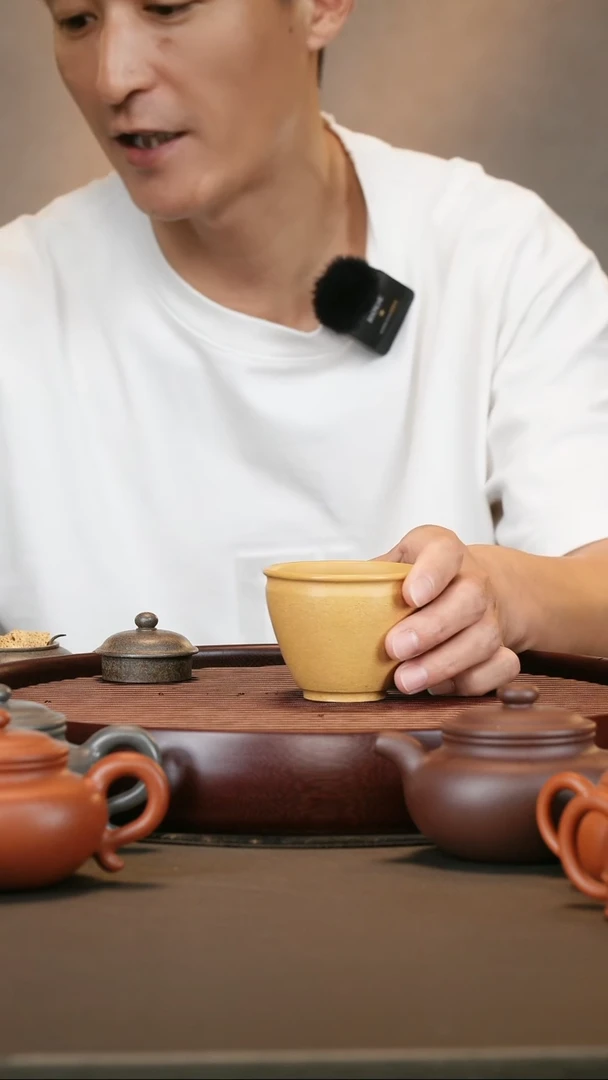 茶壶紫砂金黄段精品主人杯