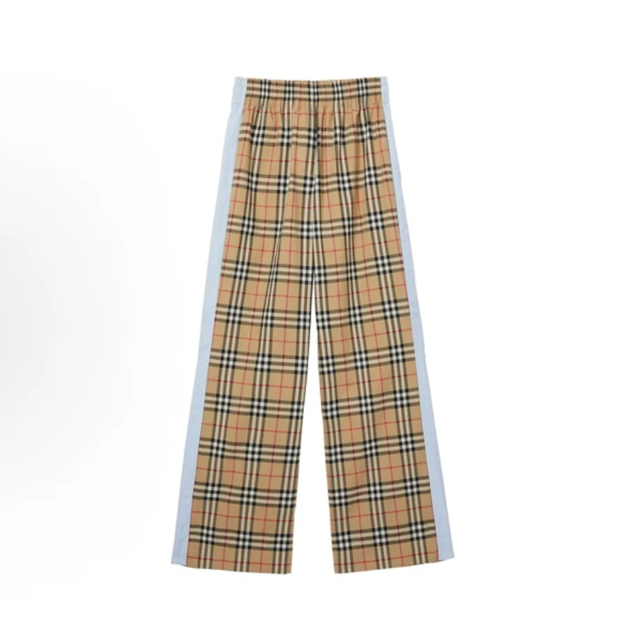 99新 BURBERRY/博柏利 CZF1525/格纹休闲裤/尺码UK6