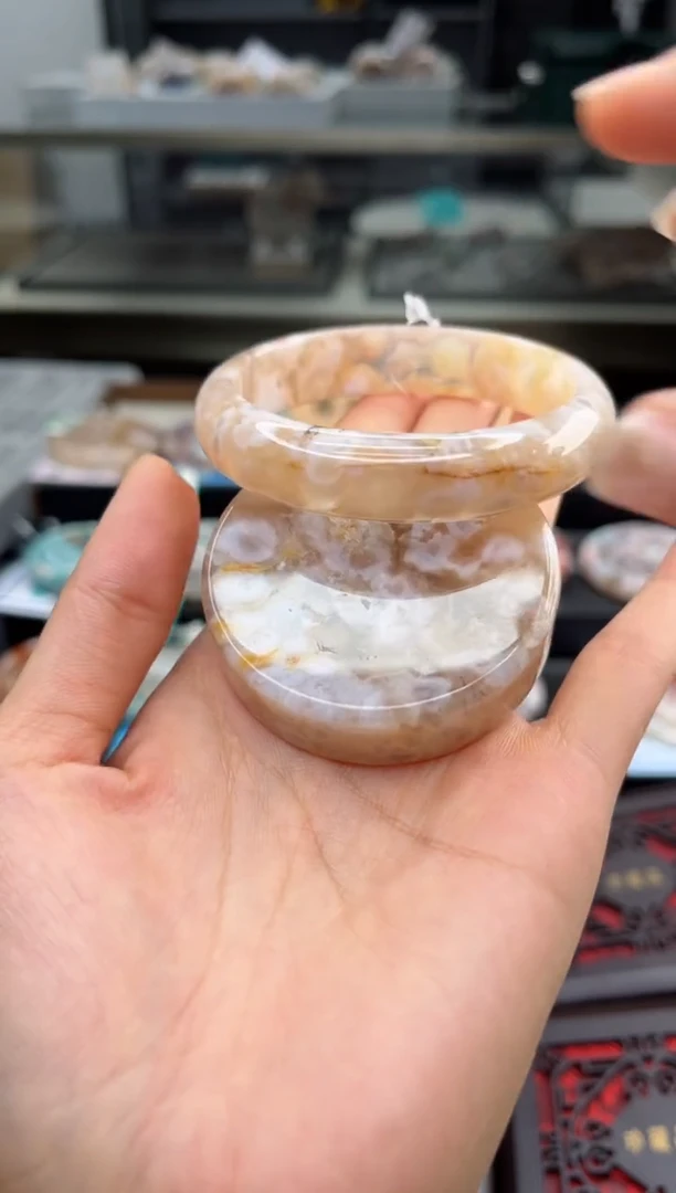 石英质玉手镯未镶嵌57圈口（赠送镯心）3321783