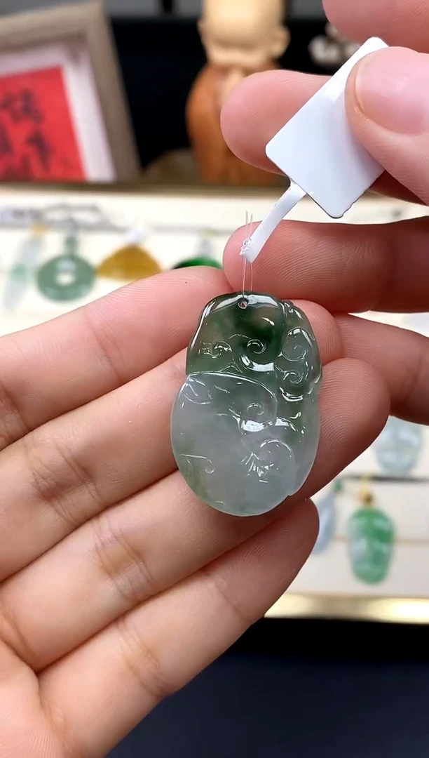 吊坠(不含链)未镶嵌翡翠如意@@CMT0336