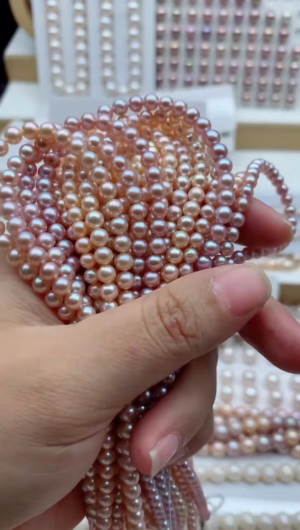 项链银S925镶嵌淡水珍珠多样性发其一，非无暇