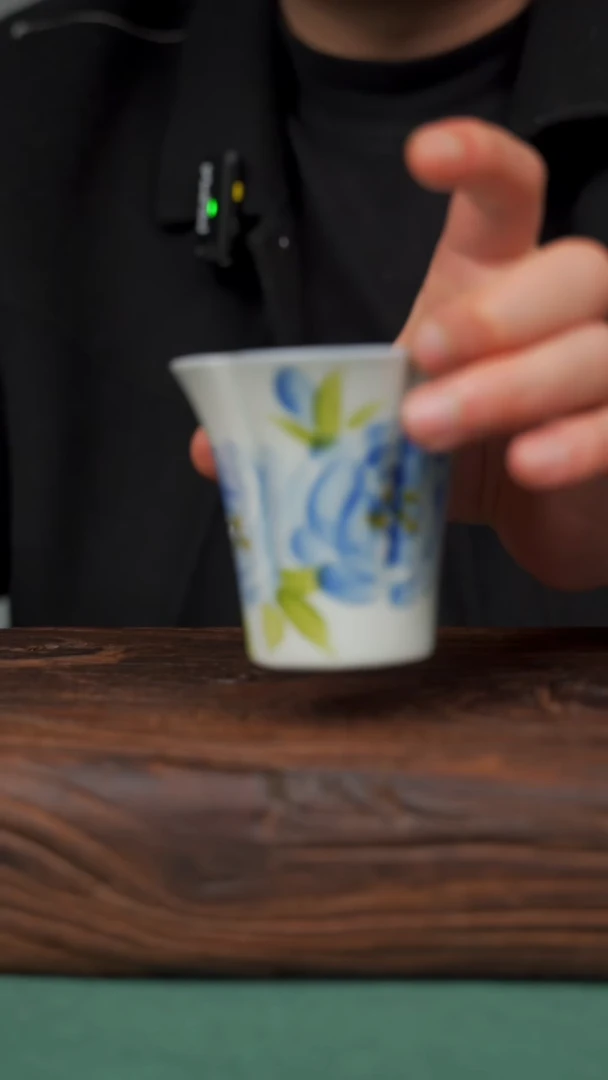 瓷片10寻一缕瓷香杯釉下手工手绘瓷器