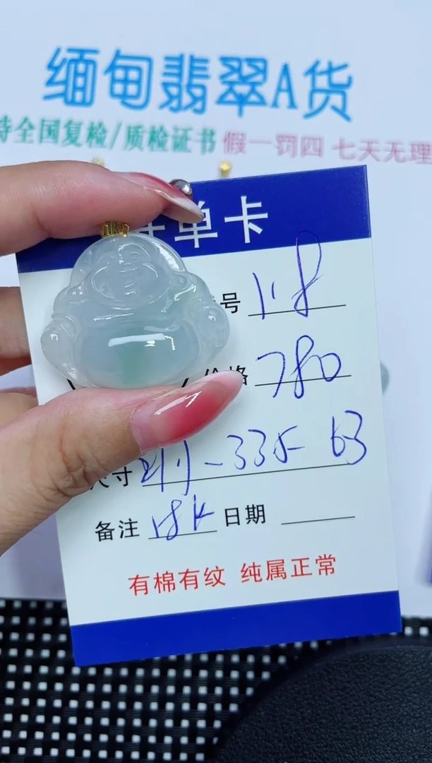 翡翠未镶嵌吊坠(赠链)118