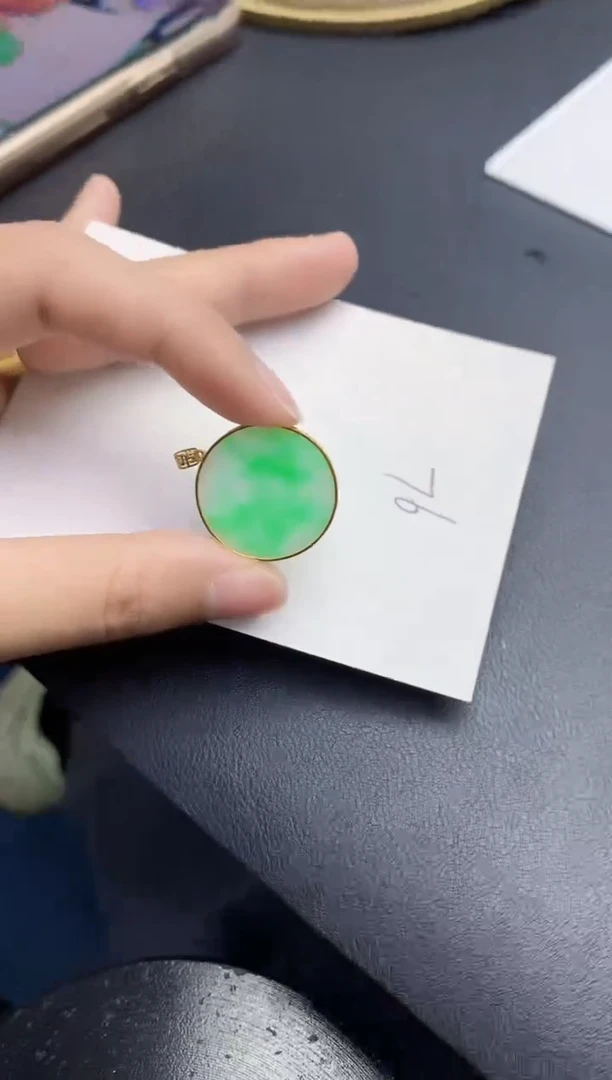 【闪购商品】翡翠颈饰18K金镶嵌000000000