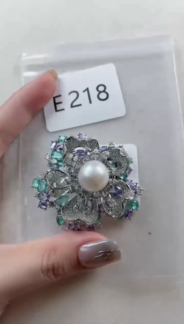 未镶嵌胸针海水珍珠E218