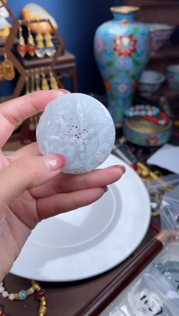 未镶嵌挂件翡翠姐****️，112718镯心