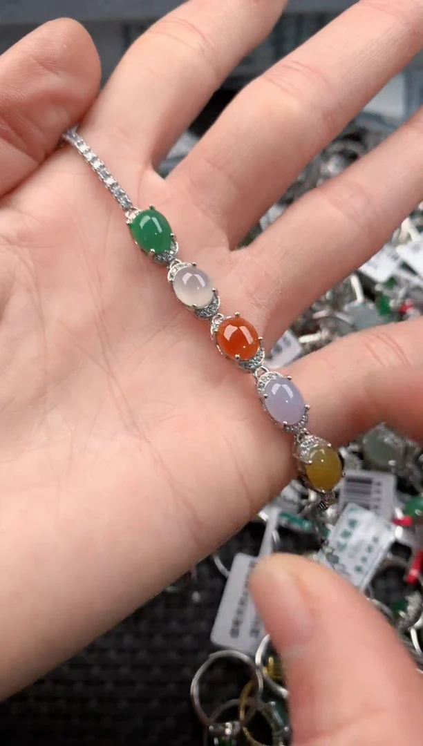 银S925镶嵌戒指翡翠4                  3