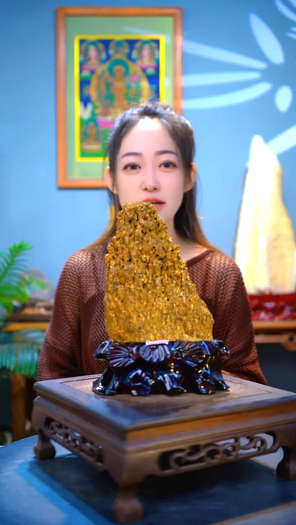 石材精品斑铜矿 石头摆件