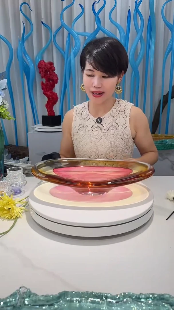 琉璃彩和美术馆【落日果盘YAJ02049】