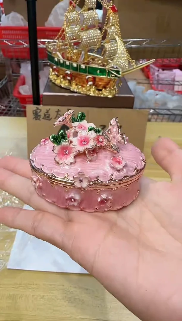 【闪购商品】茶宠珐琅首饰盒摆件AD101