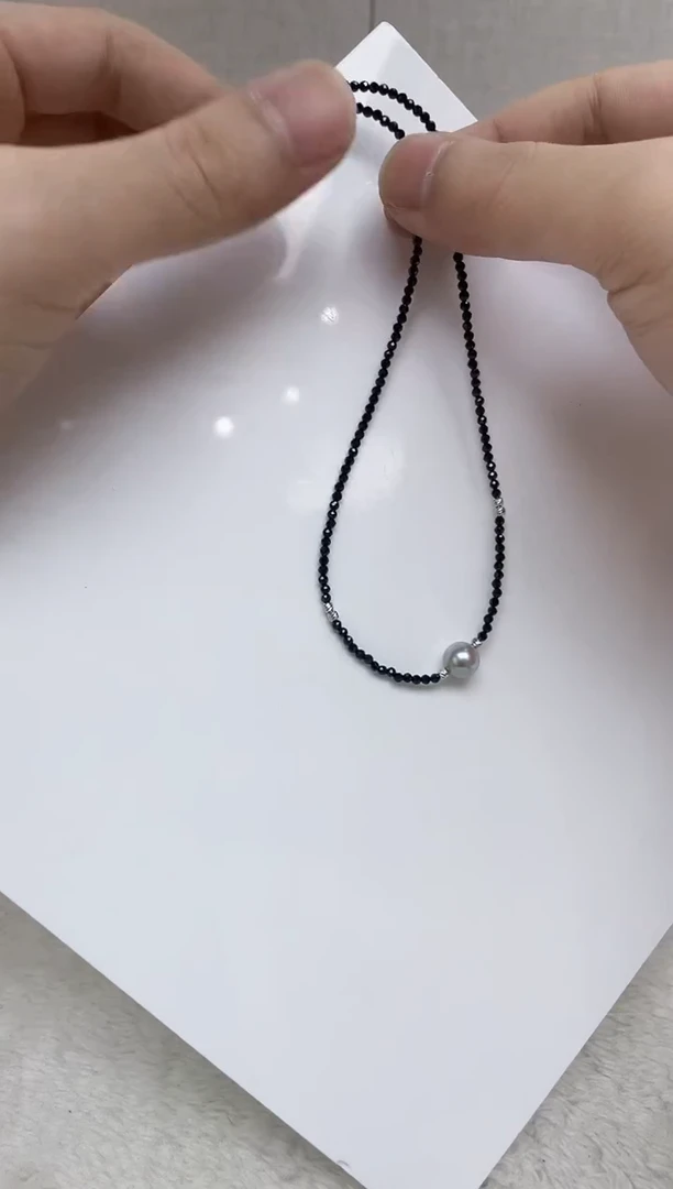 颈饰银S925镶嵌海水珍珠