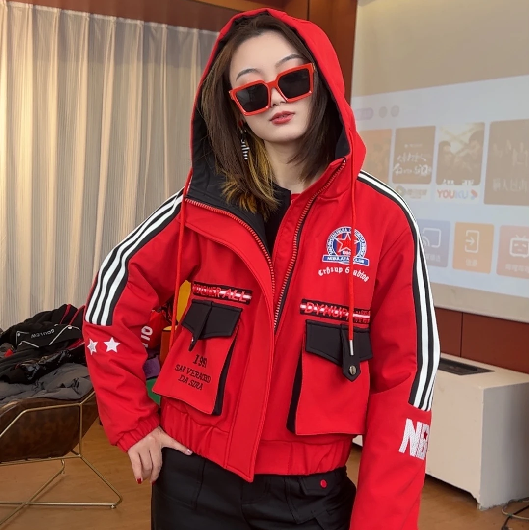 柯米儿KM50057运动休闲短加厚外套