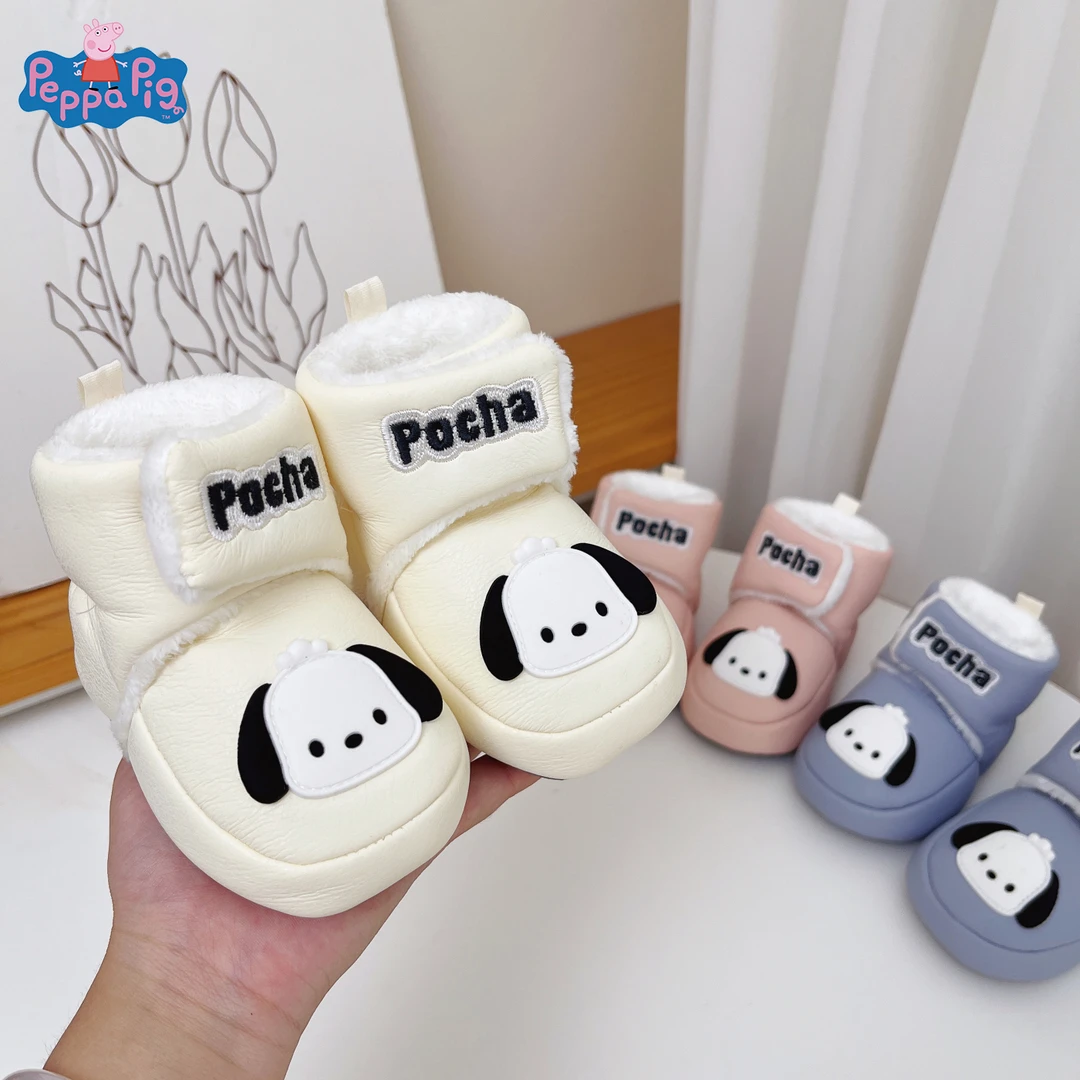 冬季新生婴儿棉鞋0-1岁加绒不掉鞋6-12个月男女宝宝保暖学步前鞋