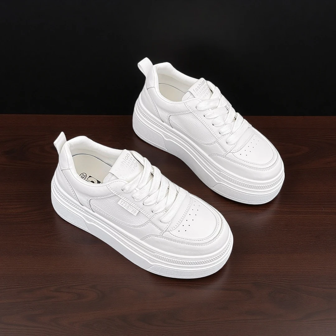 2025新款爆款ins增高加绒韩版小白鞋厚底女鞋34码百搭休闲运动鞋