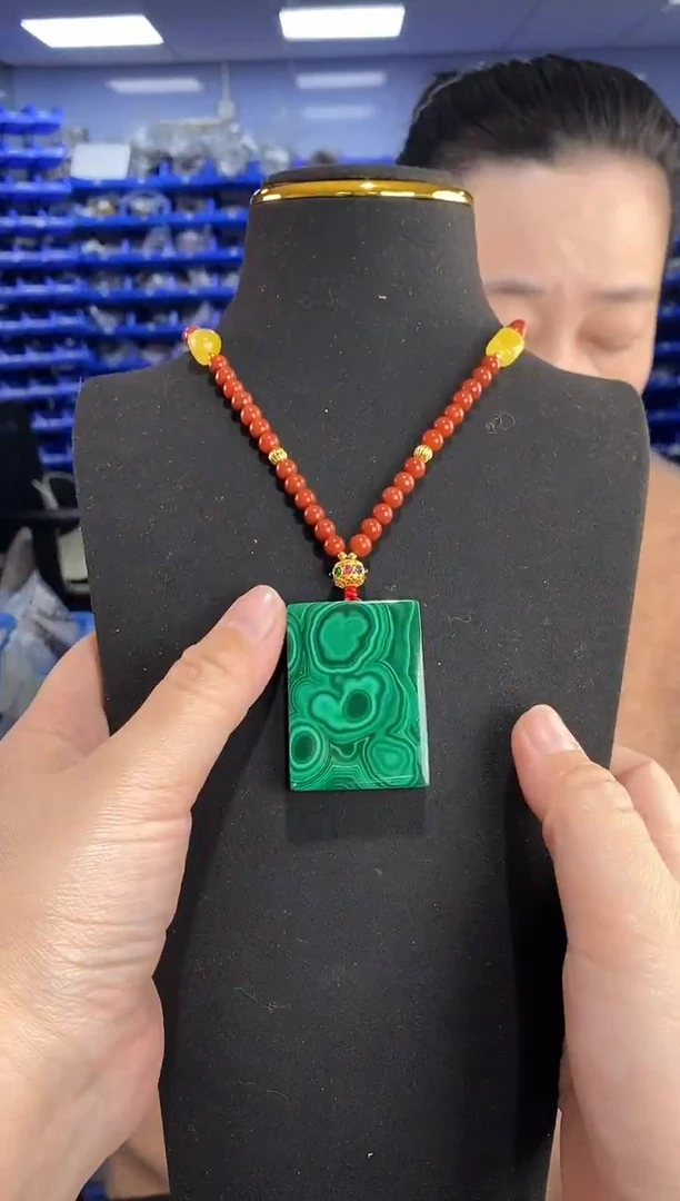 未镶嵌孔雀石颈饰G09833