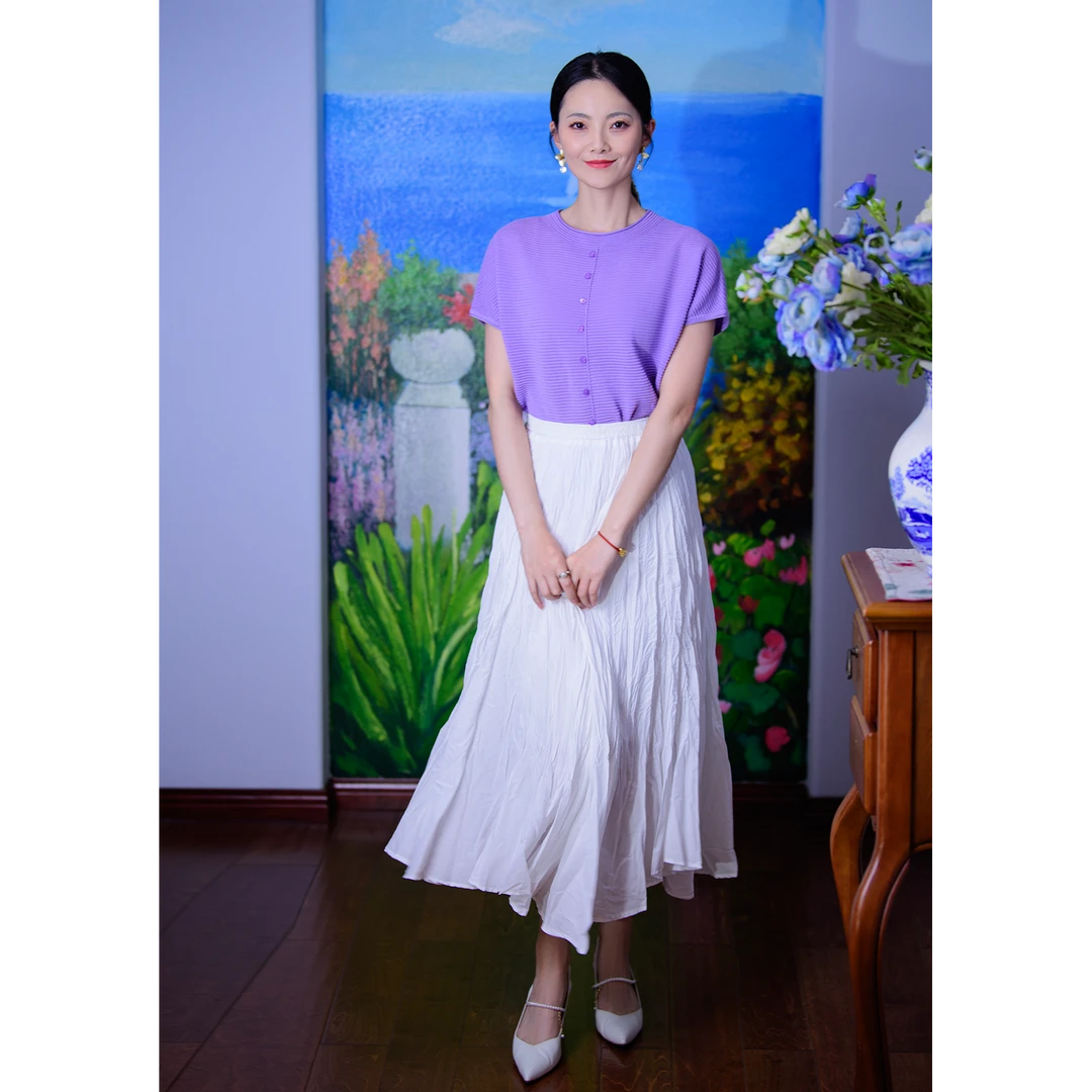 针织衫女2025梦里人夏季新款宽松休闲柔软舒适别致百搭上衣52270