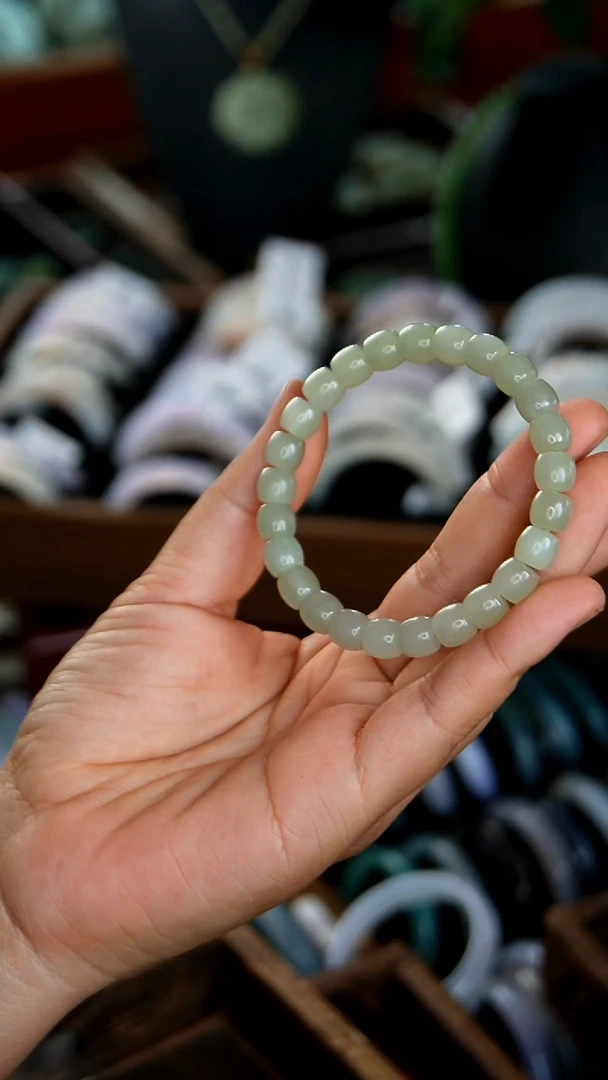 颈饰未镶嵌和田玉手串1-1