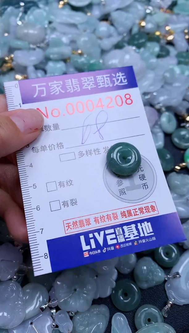 吊坠(不含链)未镶嵌翡翠4208