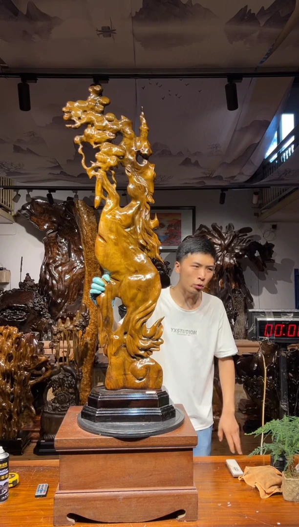 乌木类何**也木质文玩艺术摆件