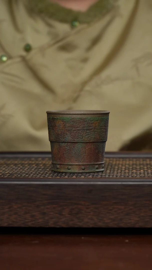 【闪购商品】紫砂茶杯非遗茶器-青段青铜器