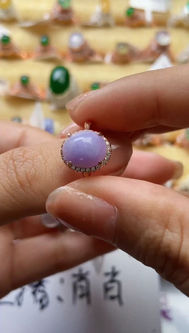 【闪购商品】翡翠戒指银S925镶嵌0000