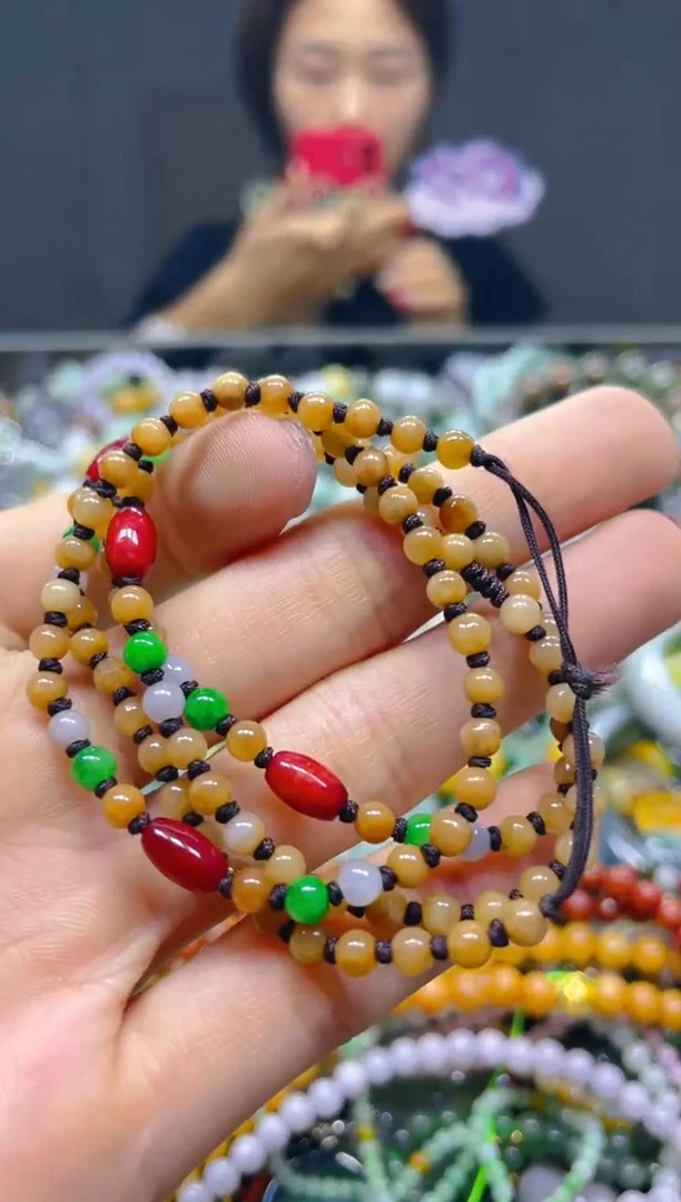 颈饰未镶嵌翡翠3MM/L/翡翠A货，一件也是批发价