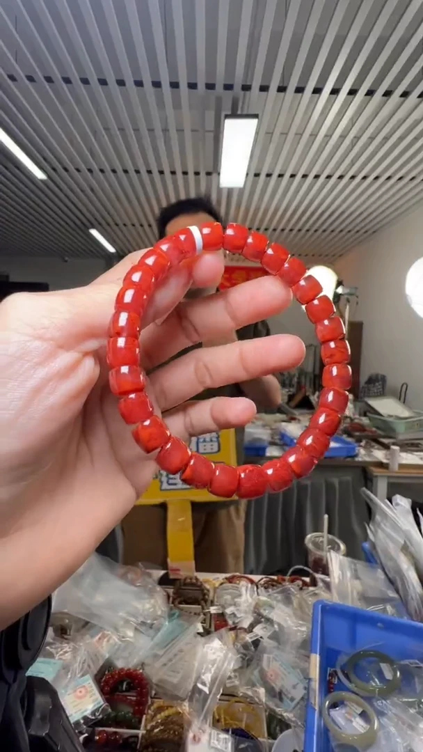 未镶嵌手串南红玛瑙8-9mm南红玛瑙直切单圈手串