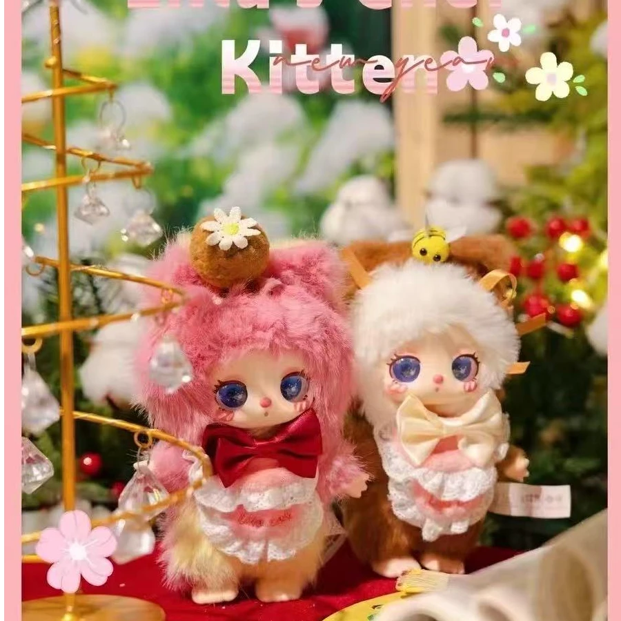 莉拉正版四代甜品师小猫系列概率流沙款毛绒挂件潮玩盲盒【拆盒】