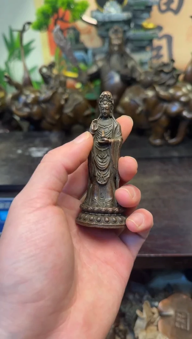 买铜就来旺铜杂货铺！（站观音）