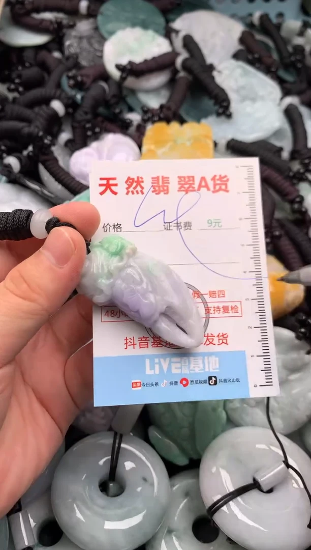 翡翠未镶嵌吊坠(不含链)1