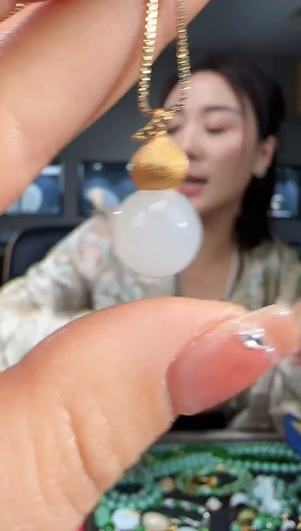 吊坠(不含链)银S925镶嵌和田玉1