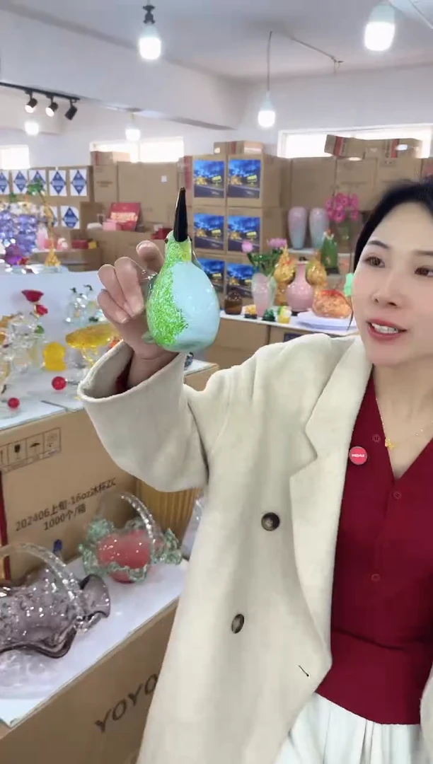 【闪购商品】琉璃瑞鸿花器早H-24