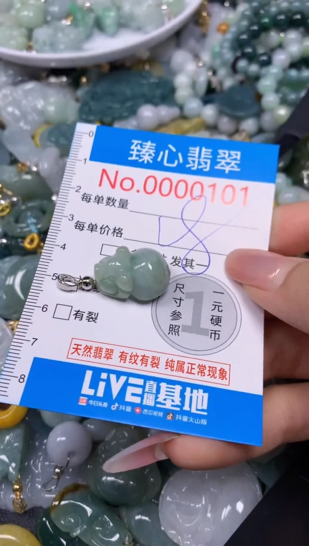 【闪购商品】翡翠颈饰未镶嵌含绳0000101