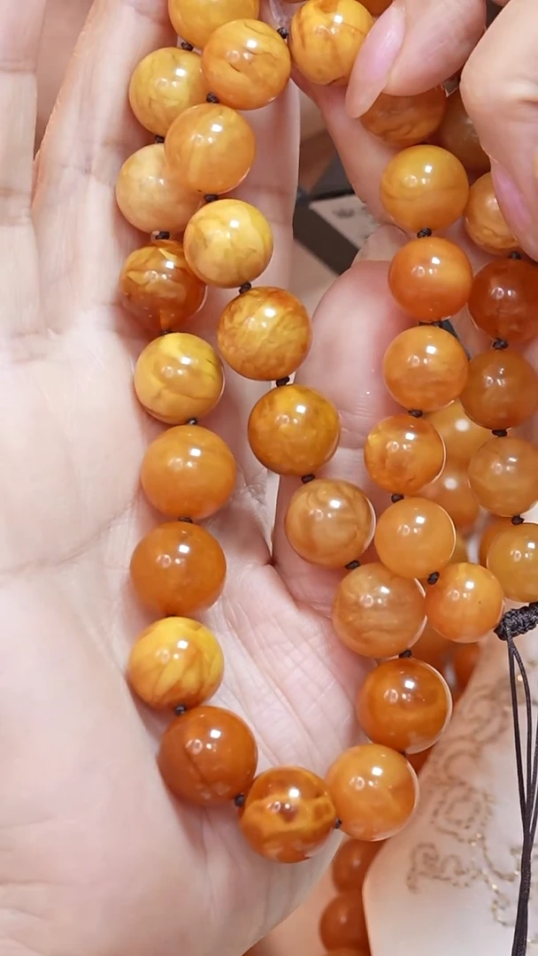 蜜蜡颈饰未镶嵌6631天然蜜蜡珠宝奇石云端妖孽全部保真