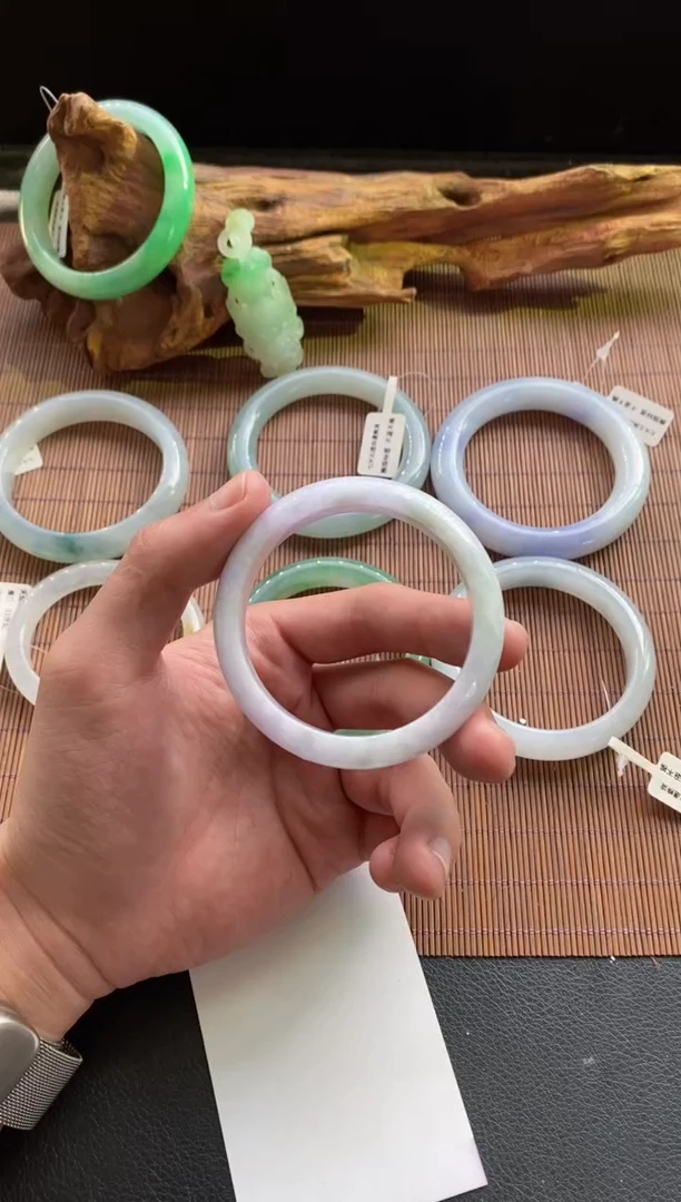 未镶嵌手镯翡翠圈口53