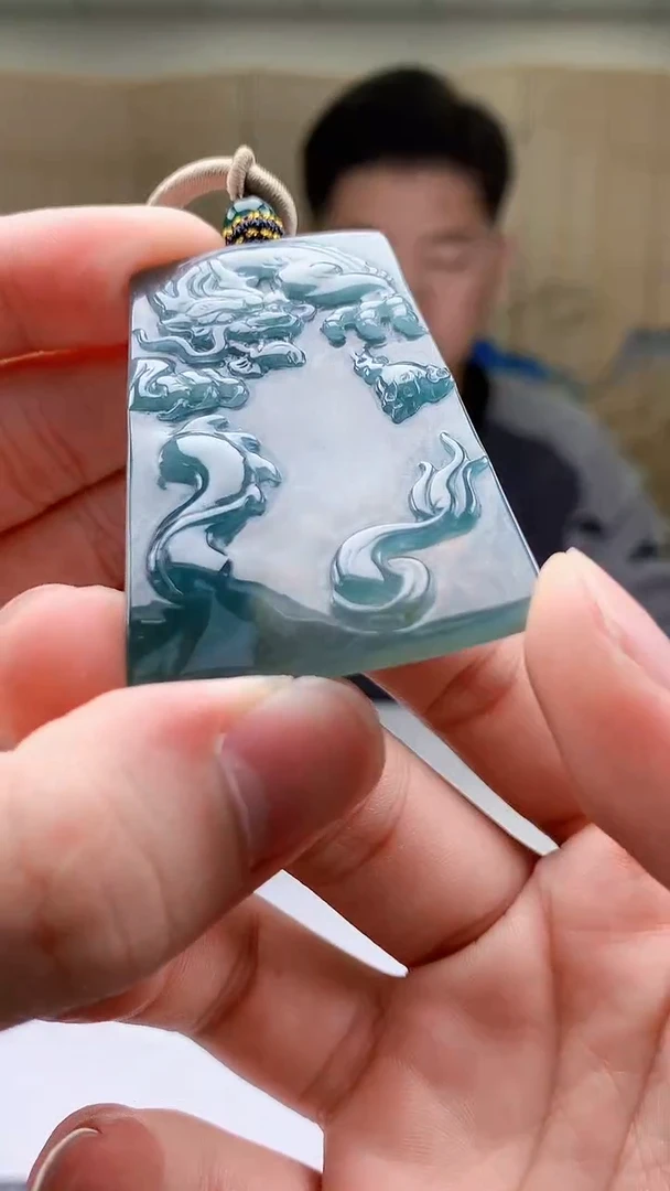 【闪购商品】定制翡翠未镶嵌4917bb-毛货挂件86