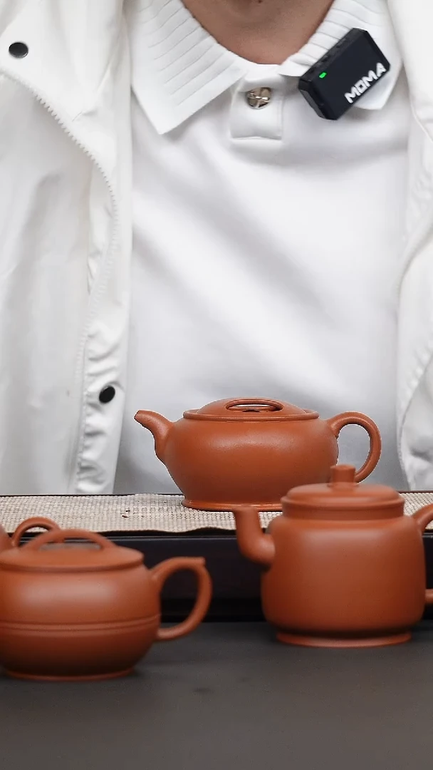 茶壶紫砂赵庄朱泥牛盖莲子