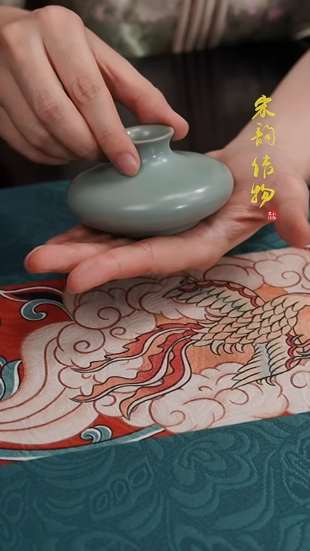 穿手工清凉寺原矿釉静姝盖置