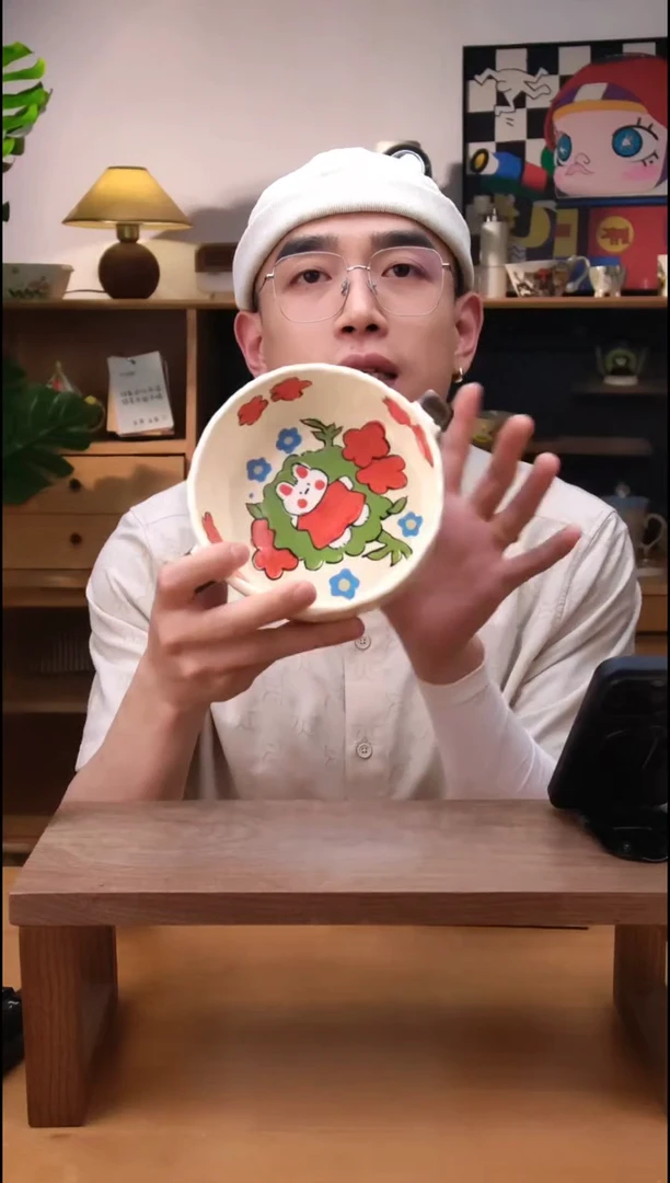 摆件景德镇可爱设计师款陶瓷