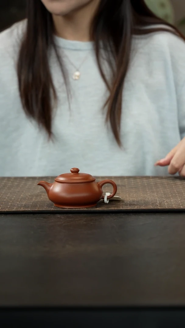 茶壶紫砂赵庄朱泥明炉100cc
