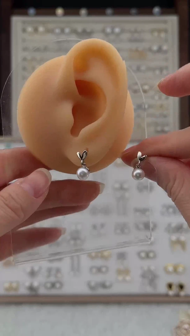 合金耳饰淡水珍珠3