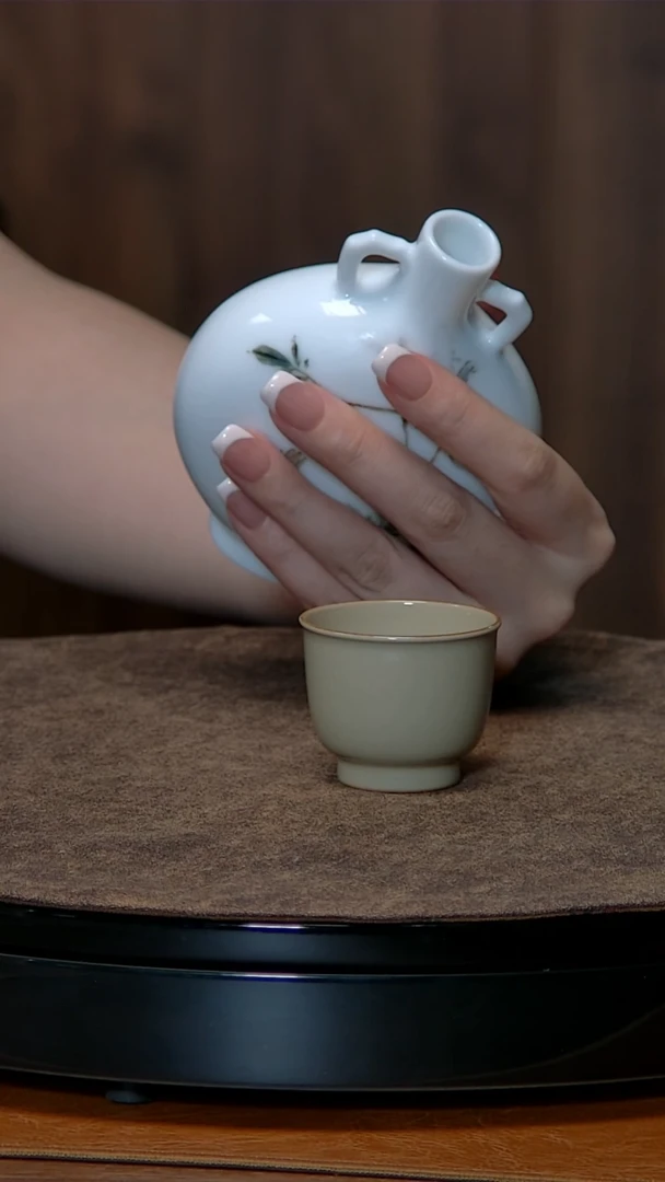 瓷片美**学【小麦青玉瓷坊】省大师作品微瑕