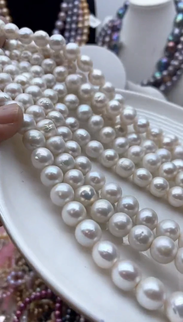 【闪购商品】淡水珍珠颈饰钛钢112