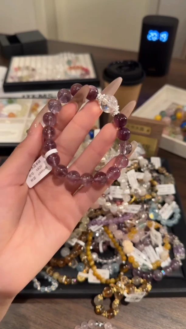 水晶手链合金紫水晶x820