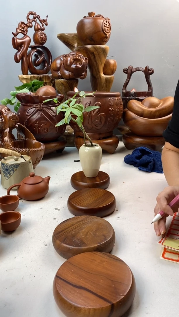 香樟木A39小壶承/尺寸