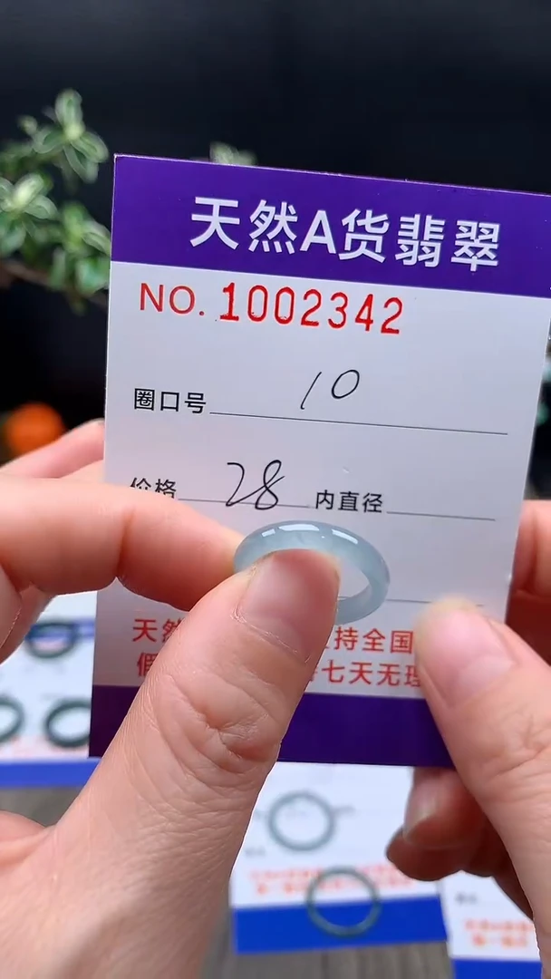 未镶嵌戒指翡翠10#