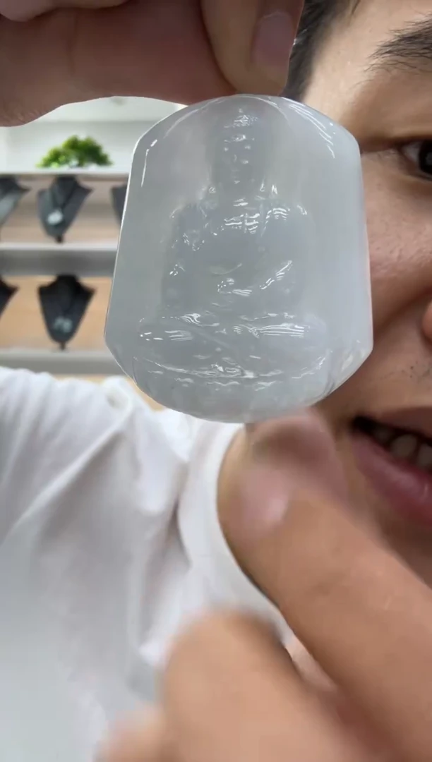 颈饰未镶嵌翡翠天然翡翠A货孤品一件