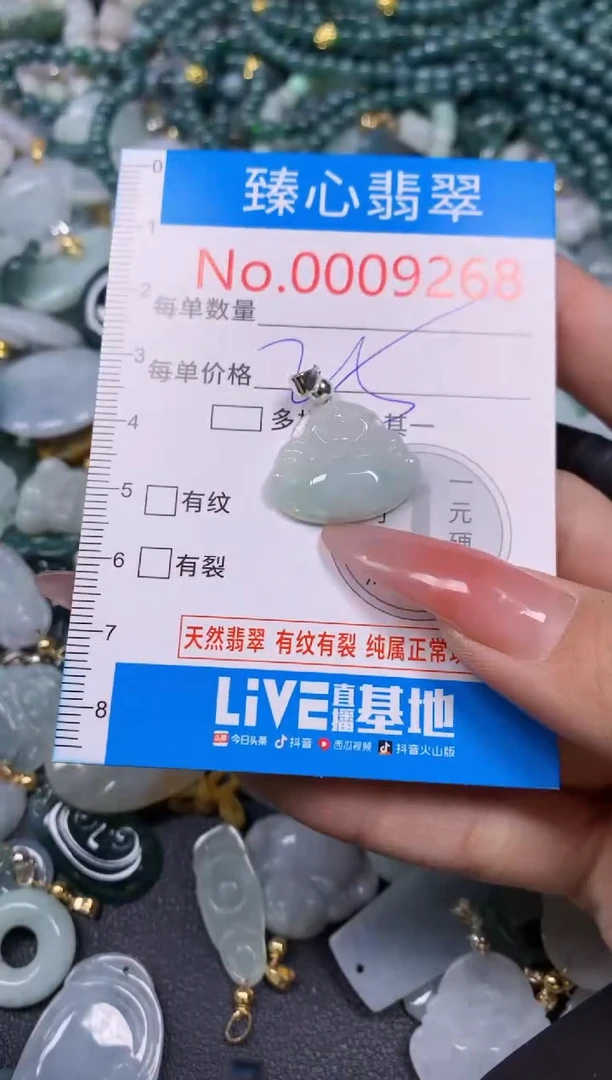 【闪购商品】翡翠颈饰未镶嵌含绳0009268