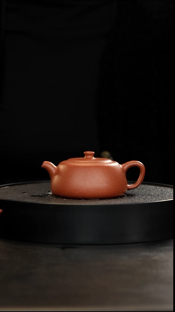 茶壶紫砂精挑24目满砂红降坡唐门井栏175cc